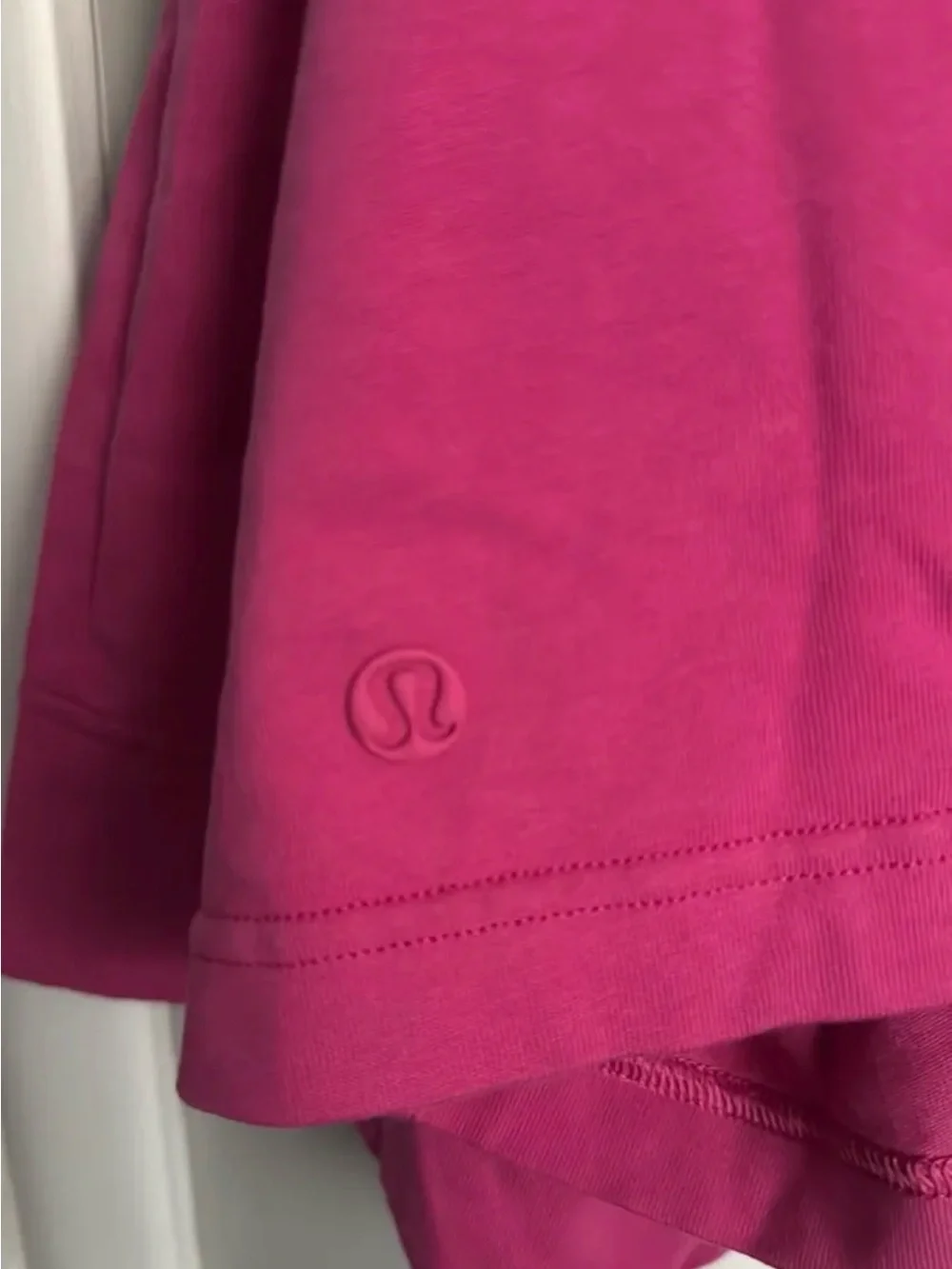 lululemon athletica Bright Pink Cropped Crew Sweatshirt